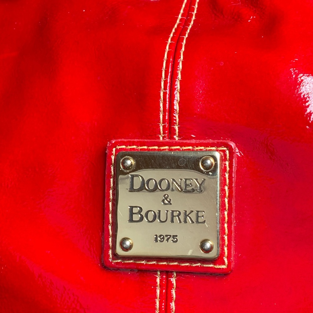 Dooney & Bourke Red Patent Leather Shoulder Bag - Picture 11 of 16